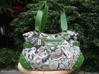 femmes coach sac discount 2013 new ch-1289 stone pattern vert